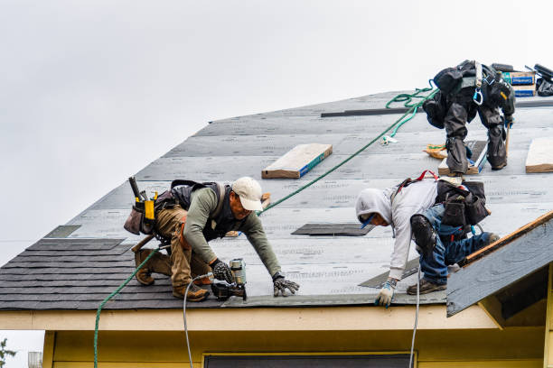 Professional Flat Roof Repair technician working in Crest Hill, IL